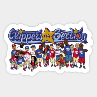 Bench On A Quest - Clippers Section Sticker